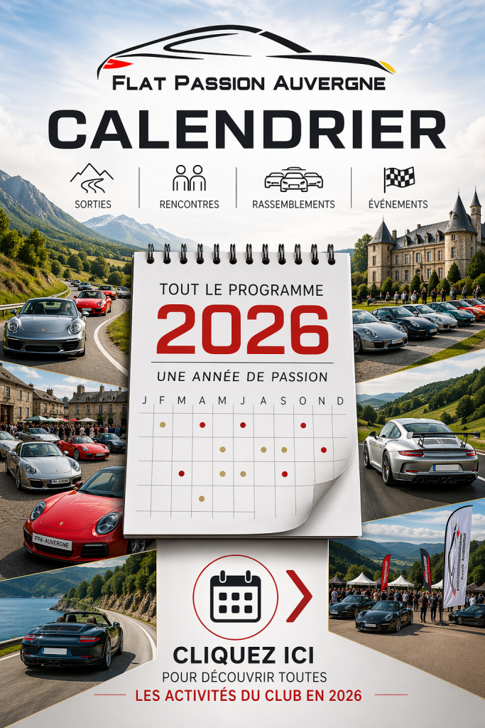 calendrier du club porsche flat passion auvergne