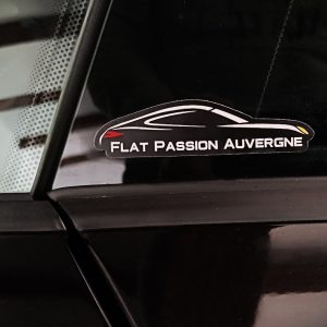 Autocollant Flat Passion Auvergne noir